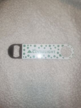 Shamrock Bar Key Bottle Opener - White & Green